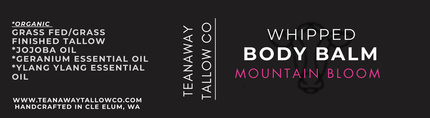 4oz Whipped Mountain Bloom Body Balm
