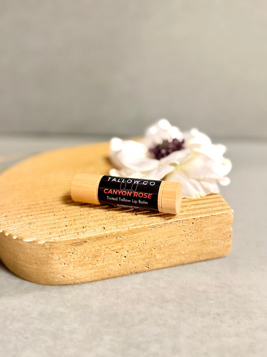“Canyon Rose”Tinted Tallow Lip Balm
